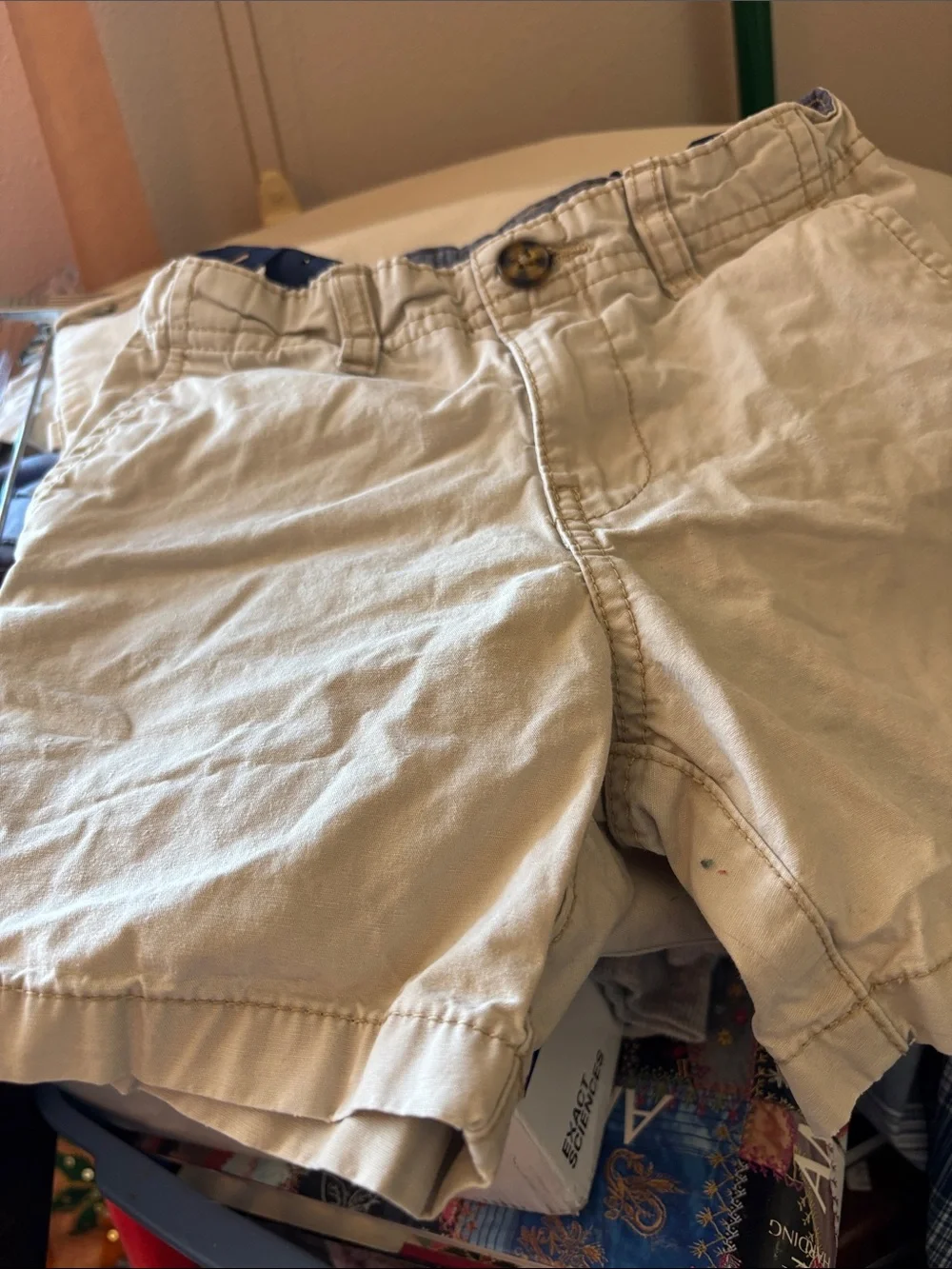 Carter's Tan Flat Front Cotton Shorts 3T